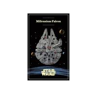 Espositore da parete per Lego 75375 Millennium Falcon, supporto da parete per montaggio a parete, per auto da corsa, regalo ideale per gli appassionati di modellini, 50 x 80 cm (75375 G)