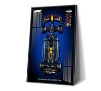 Espositore da parete per Lego F1 Racing Car 77242-77252, supporto murale salvaspazio per auto da corsa, idea regalo, 50 x 80 cm(Type A,With LED Light)