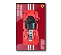 Espositore da parete per Lego Technic Ferrari Daytona SP3 42143, per auto da corsa in scala 1:8, compatibile con auto Lego Ferrari, idee regalo per montaggio a parete per auto Lego, (solo display