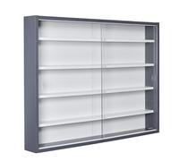 Espositore da parete per oggetti da collezione Armadio con 4 ripiani 5 scomparti
