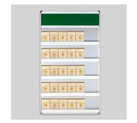 Espositore da parete per sigarette e vino, impermeabile, in lega di alluminio, color argento, 60 x 3,2 x 90 cm, ideale per negozi e mercati