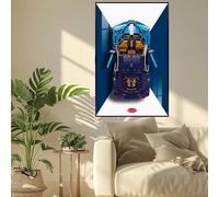 Espositore da parete per Technic Le*go 42083 Technic Bug*atti Chiron, auto super sportiva per mattoncini, regali per gli amanti dei Lego (solo pannello da parete) (B)