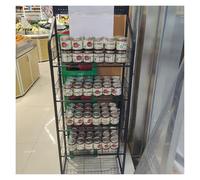 Espositore da pavimento a 5 livelli per negozi al dettaglio, mercati di convenienza e mercati degli agricoltori
