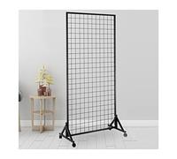 Espositore da pavimento con ruote - Espositore in rete per la casa, il negozio, la stanza dei bambini - Griglia versatile per organizzare e presentare prodotti