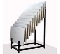 Espositore da Pavimento per Piastrelle con Scomparti per cartellini, Ideale per Negozi al Dettaglio e Centri Commerciali.