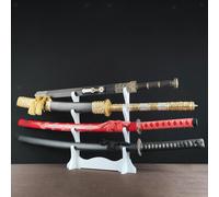 Espositore da tavolo per flauto con spada Pannello di densità in legno per