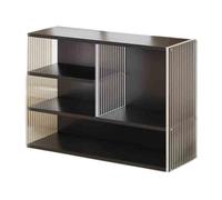 Espositore da terra Libreria da scrivania con spazio di archiviazione indipendente for pannelli di densità, con ripiano organizer multi scomparto con deflettori in plastica, for ufficio e casa Libreri