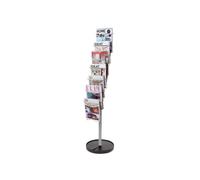 Alba - Espositore da terra a 7 ripiani, colore nero