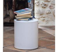 Espositore esterno interno ROLLER 40h Dimensioni 35x35x h 40 cm Per arredare al meglio uno spazio in giardino o a bordo piscina uso interno esterno colore Bianco bianco