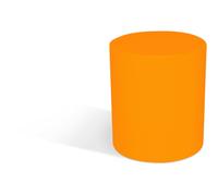 Espositore esterno interno ROLLER 40h Dimensioni 35x35x h 40 cm Per arredare al meglio uno spazio in giardino o a bordo piscina uso interno esterno colore Ocra ocra