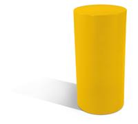 Espositore esterno interno ROLLER 70h Dimensioni 35x35x h 70 cm Per arredare al meglio uno spazio in giardino o a bordo piscina uso interno esterno colore Giallo giallo