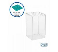 Espositore Fabiox per minifigure LEGO - versione grande con plate DARK TORQUOISE