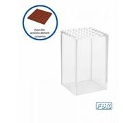 Espositore Fabiox per minifigure LEGO - versione grande con plate REDDISH BROWN