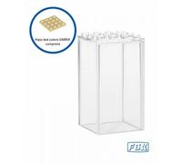 Espositore FaBiOX per minifigure LEGO - versione piccola con plate TAN