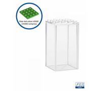 Espositore FaBiOX per minifigure - versione piccola con plate BRIGHT GREEN