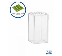 Espositore FaBiOX per minifigure - versione piccola con plate LIME