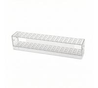 Espositore Fermagli per Capelli Acrilico Porta Fermagli Supporto Accessori Capelli Organizzatore Vetrina Trasparente Design Rettangolare Fori Tondi, 29cm X 5cm X 5cm, 1 Strato 48 Fori