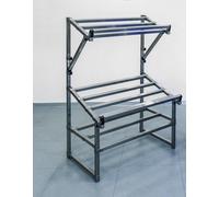 Espositore Fisso Bancarella Isola Primizie in Acciaio Inox X Negozio L1200