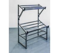 Espositore Fisso Bancarella Isola Primizie in Acciaio Inox X Negozio L900