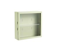 Espositore for bambole a parete con scatola cieca, espositore for statuette con ventosa magnetica, espositore for bambole antipolvere(B-Green 24x24x8cm)