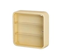 Espositore for bambole a parete con scatola cieca, espositore for statuette con ventosa magnetica, espositore for bambole antipolvere(A-Yellow 30x30x8cm)