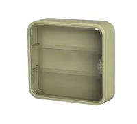 Espositore for bambole a parete con scatola cieca, espositore for statuette con ventosa magnetica, espositore for bambole antipolvere(A-Green 30x30x8cm)