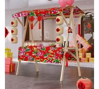 Espositore for bancarelle del mercato for venditori all'aperto, carrello pieghevole in legno for cibo da strada for frutta, fiori e verdure, mercati agricoli, piccole imprese, fiere, chioschi al detta