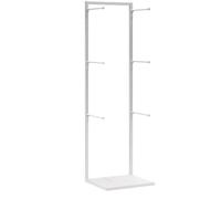 Espositore for biancheria intima in metallo, espositore for indumenti da negozio di abbigliamento, scaffali for vendita al dettaglio, for lingerie, calzini, reggiseni, a 3 livelli(White,40*40*135cm)