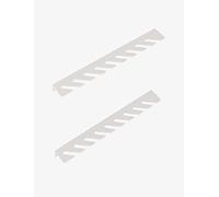 Espositore for campioni di piastrelle a parete, espositore for piastrelle in metallo for pannelli in ceramica e legno, mensola galleggiante for negozi al dettaglio e supermercati(White,120cm)