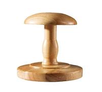Espositore for cappelli in legno di quercia antico, stile asta corta, media o lunga, supporto for modello a testa solida for negozio, arredamento vintage(Wood color,16 * 16cm)