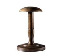 Espositore for cappelli in legno di quercia antico, stile asta corta, media o lunga, supporto for modello a testa solida for negozio, arredamento vintage(Antique,16 * 23cm)