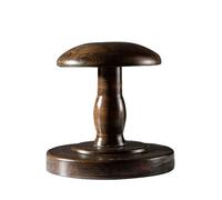 Espositore for cappelli in legno di quercia antico, stile asta corta, media o lunga, supporto for modello a testa solida for negozio, arredamento vintage(Antique,16 * 16cm)