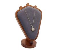 Espositore for collane, manichino con collo rivestito in velluto for fotografia di gioielli, streaming live, esposizione al dettaglio Conservazione dei gioielli(Dark Gray)