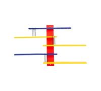 Espositore for giocattoli di figure, montaggio a parete, scatola cieca, mensole galleggianti, espositore colorato fai da te, espositore for scale(2set)