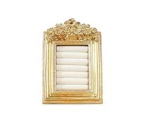 Espositore for gioielli con supporto for anello dorato | Scenario di utilizzo di dimensioni multiple dorate: anelli, orecchini, bancone, oggetti di scena for la fotografia
