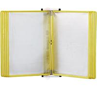 Espositore for libri a fogli mobili da parete, formato A4, lettera 10, pannelli bifacciali, multicolore(F)