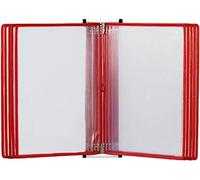 Espositore for libri a fogli mobili da parete, formato A4, lettera 10, pannelli bifacciali, multicolore(B)