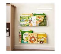 Espositore for libri illustrati Scaffale for Album da parete for bambini Portadischi Portariviste lettura Appendiabiti(2PCS)