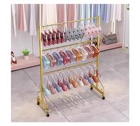 Espositore for negozio di abbigliamento a 3 livelli, espositore for intimo boutique con ruote, reggiseno multifunzionale for lingerie, pantaloncini, costumi da bagno, portaoggetti, scaffali commercial