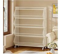 Espositore For Patatine A 5 Strati, Grande, For Supermercati, Minimarket, Portaoggetti Da Cucina, Negozio Al Dettaglio, Scaffale Commerciale In Acciaio Al Carbonio For Frutta E Verdura(60x45x140cm)