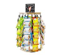 Espositore For Patatine, Porta Snack Organizer For Bancone, Stazione Di Stoccaggio Girevole A 5 Livelli Con 40 Clip, Espositore For Caramelle For Feste In Supermercati