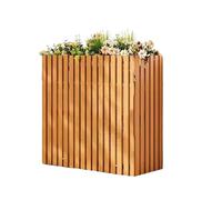 Espositore For Piante Da Balcone, Copertura In Legno For Condizionatore D'aria,Recinzione Decorativa For Condizionatore D'aria In Vaso Di Fiori(Color1,120x60x105cm)