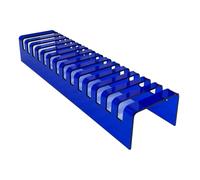Espositore for piastrelle a 14 griglie, espositore for pavimenti in legno, espositore for materiali da costruzione, adatto for esporre vari campioni di materiali da costruzione(Blue)