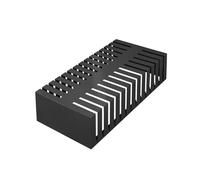 Espositore for piastrelle a 28 griglie, espositore for pavimenti in legno, larghezza fessura 1,6 cm, adatto for esporre vari campioni di materiali da costruzione(Black)