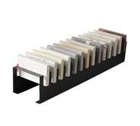 Espositore for Piastrelle, Espositore da Pavimento A 14 Ripiani for, Lastre di Marmo E Campioni Ceramica, for Showroom Negozi al Dettaglio(Black)