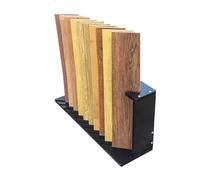 Espositore for Piastrelle, Espositore for Campioni di A 10 Livelli, da Pavimento Verticale con Fessure, for Showroom Negozi al Dettaglio(Card Slot 1.4cm)