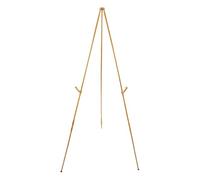 Espositore for pittura Altezza regolabile Antiscivolo Solido Pieghevole Poster fisso Cavalletto for matrimonio in metallo La festa per Arte(Golden)