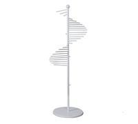 Espositore for sciarpe a spirale in metallo da pavimento, espositore for sciarpe in seta for negozi di abbigliamento creativi, porta pantaloni multiuso, organizer for cinture/cravatte, organizer for a