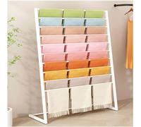 Espositore for Sciarpe, scaffale for Appendere e organizzare Le Lenzuola, scaffale for Sciarpe in Seta dal Pavimento al soffitto, espositore for Vendita al Dettaglio (Color : White, Size : 80X40X145