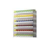Espositore for sigarette,Vetrine trasparenti da parete/da banco,Facile da installare e organizzare,per negozi al dettaglio Supermercati(2 layers of 14 columns)